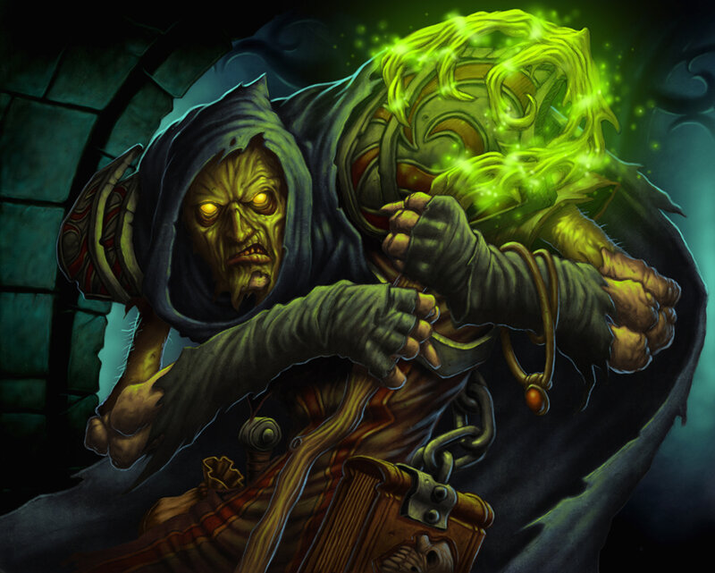 Goblin mage casting spell