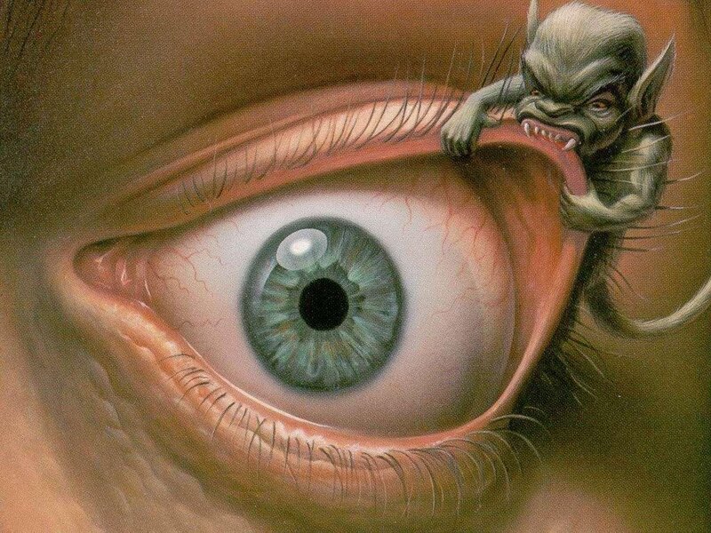 goblin on human eye