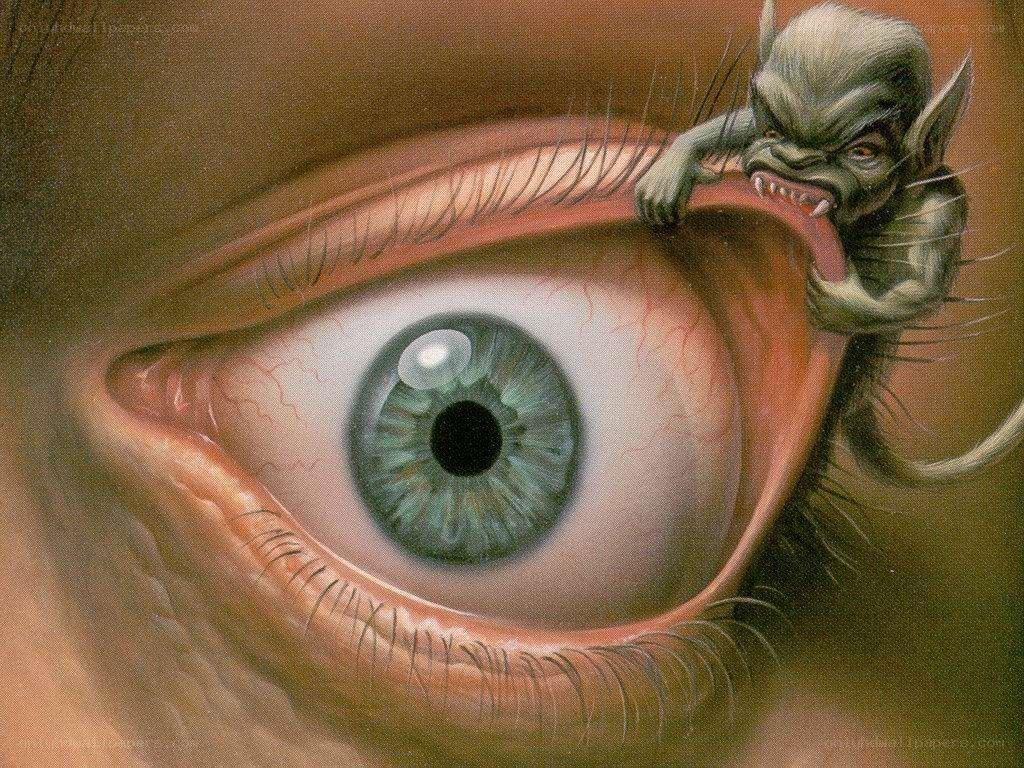 goblin on human eye
