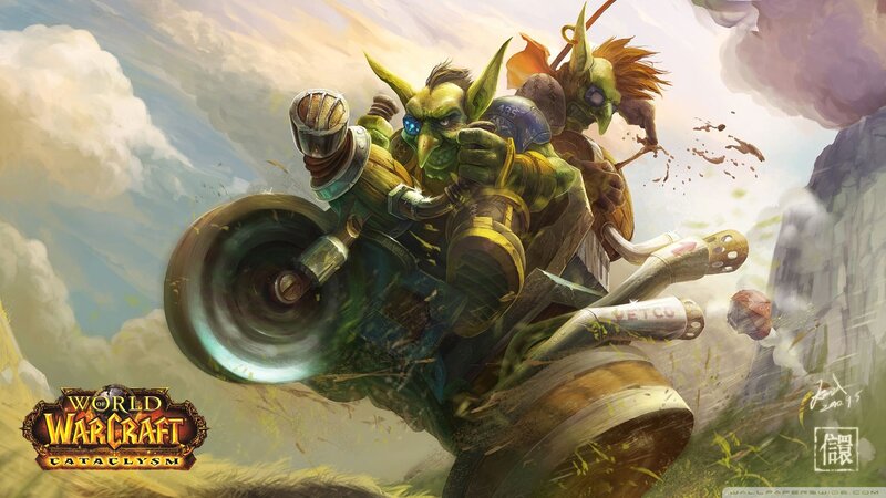 Goblin on Motorcycle — Green