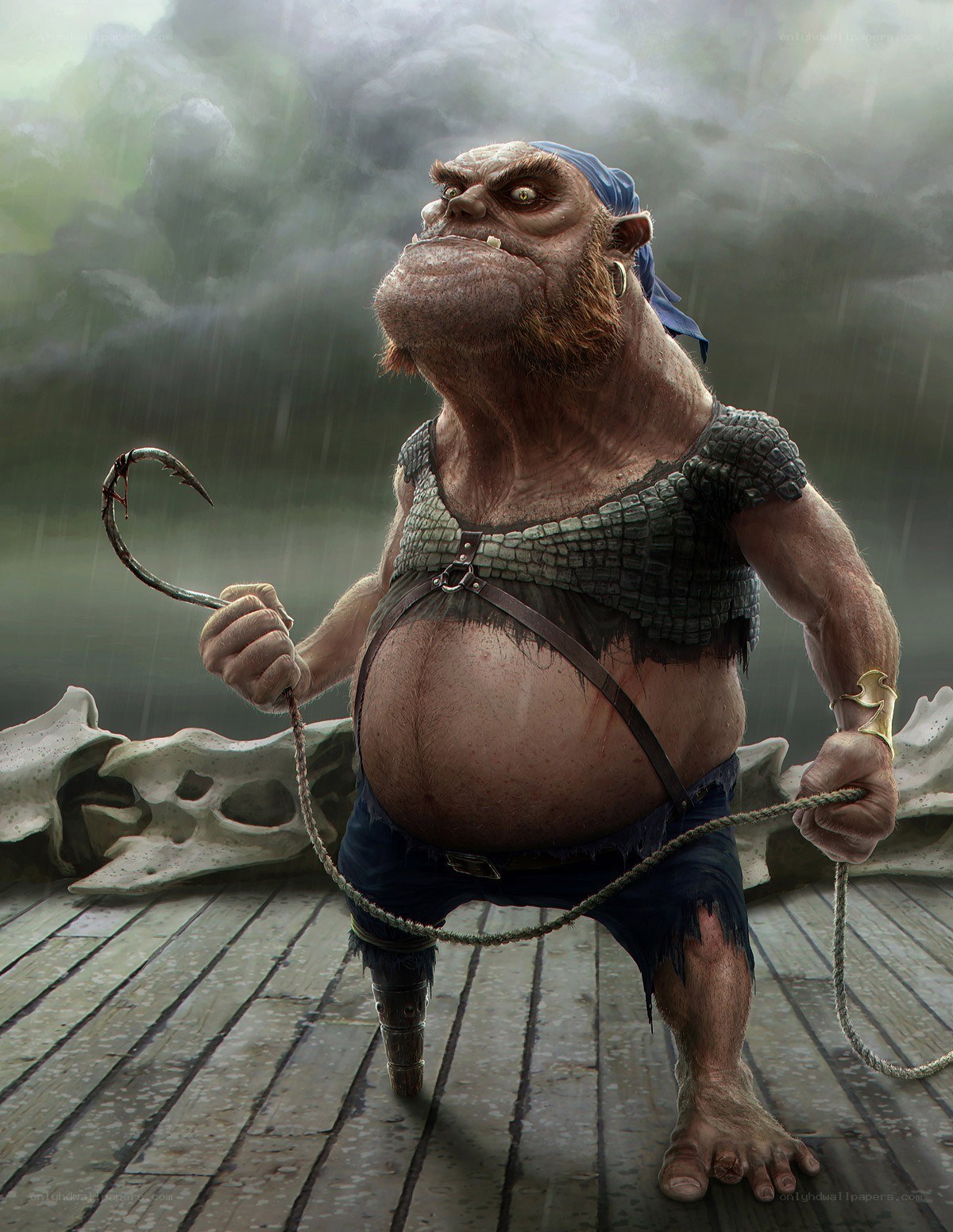 goblin pirate on a ship