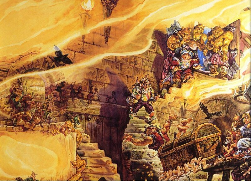 Goblin raid on a dungeon