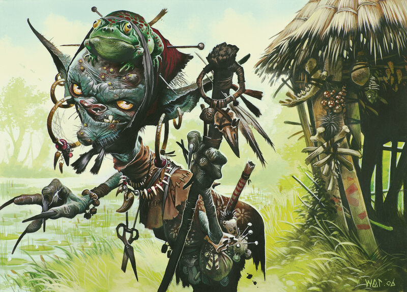 Goblin shaman with frog totem