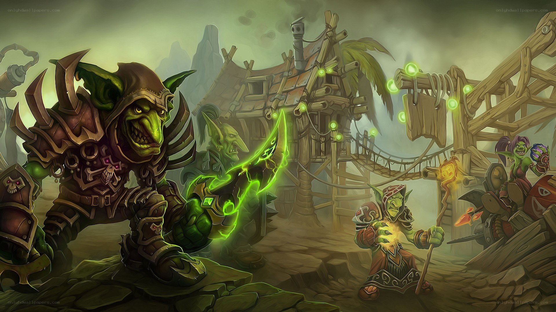 Goblin village scene
