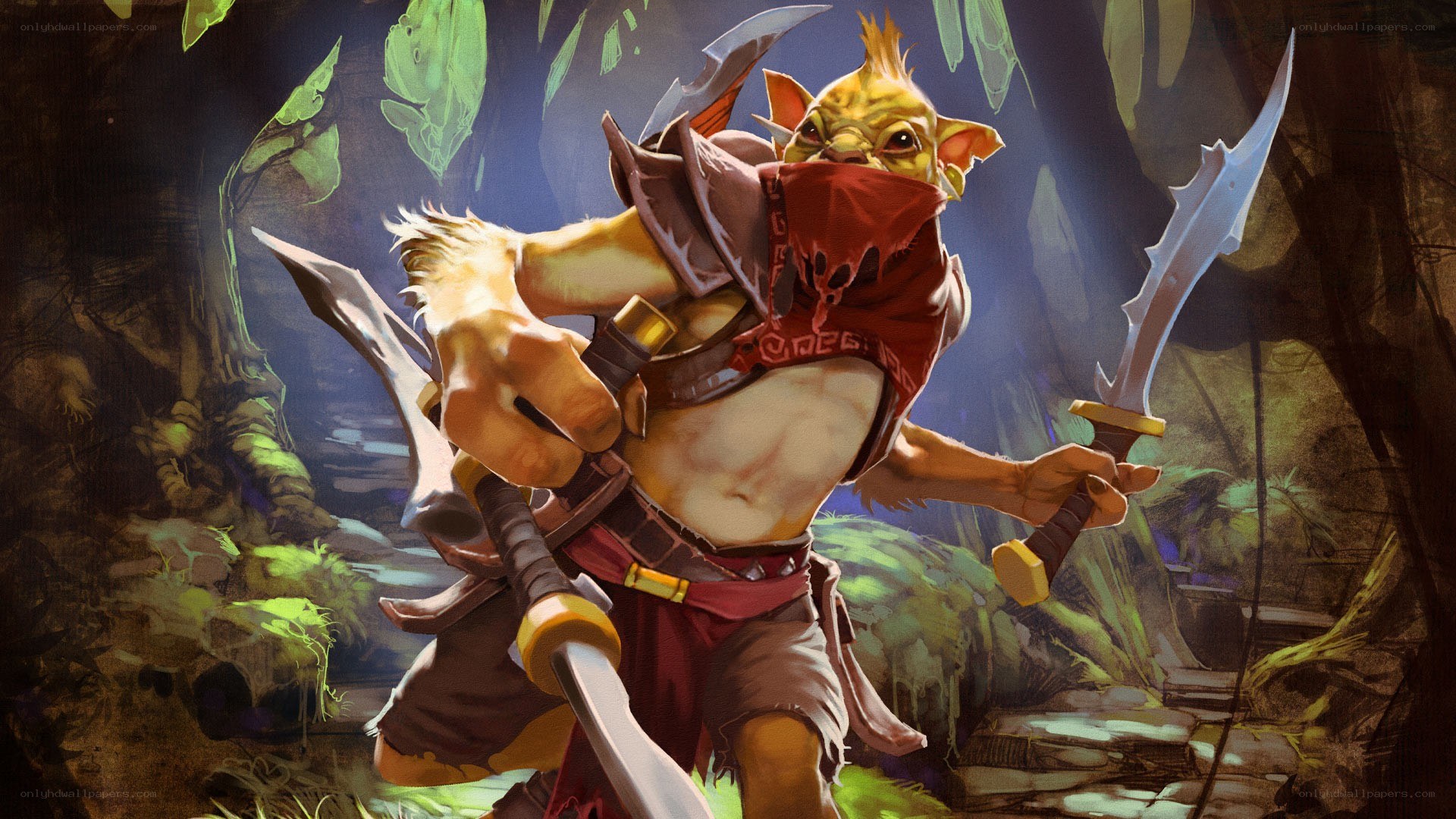 goblin warrior in forest