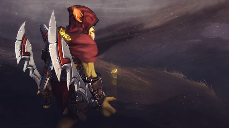 Goblin Warrior with Axe — Red