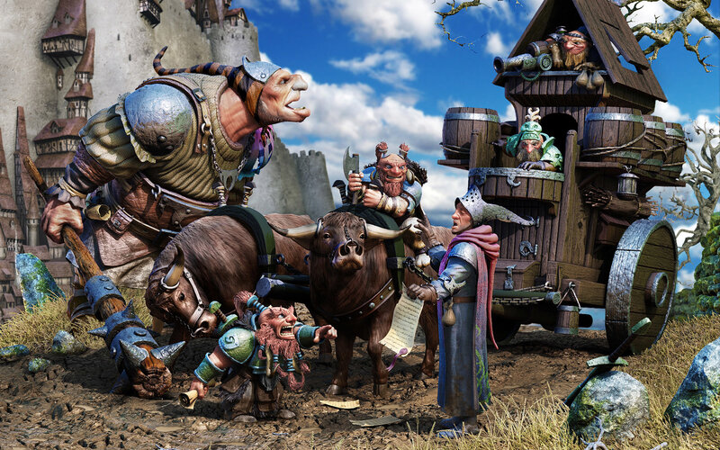 Goblin Warriors and a Knight