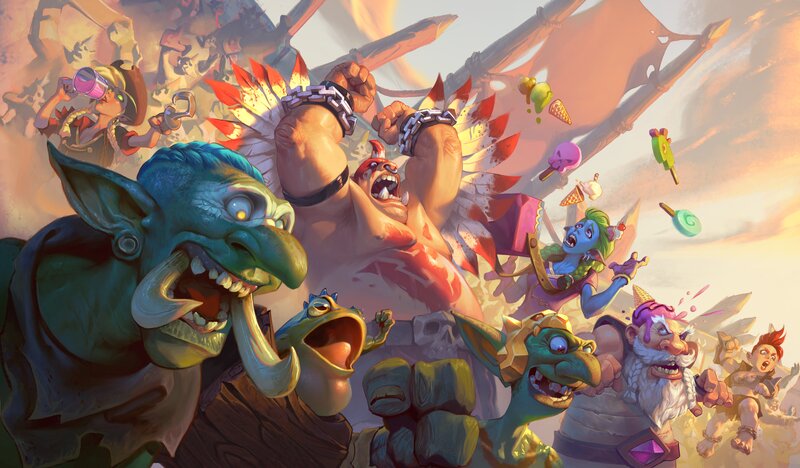 Goblin Warriors in Battle — Green