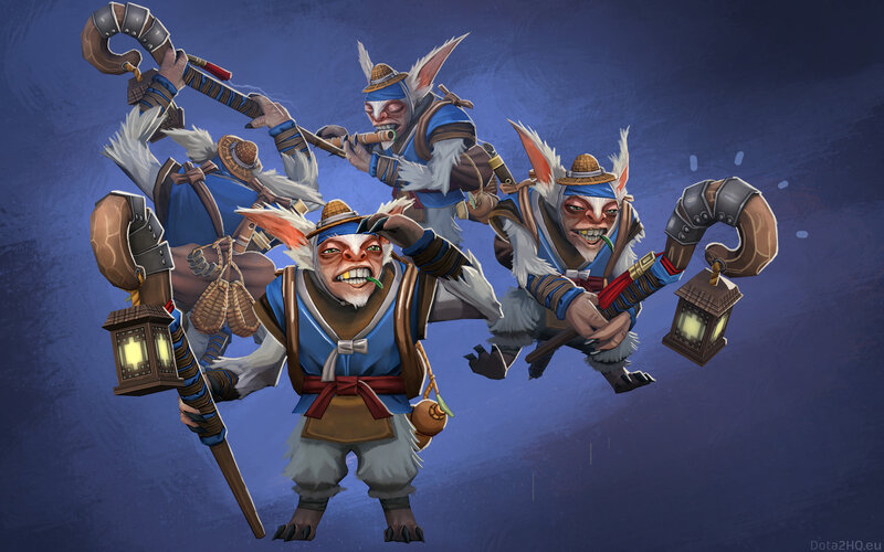 goblin warriors in blue