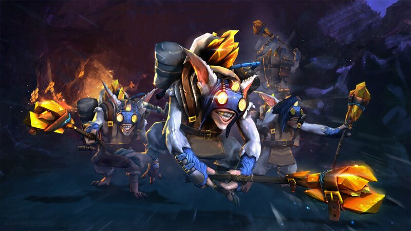 Goblin Warriors in Combat — Blue