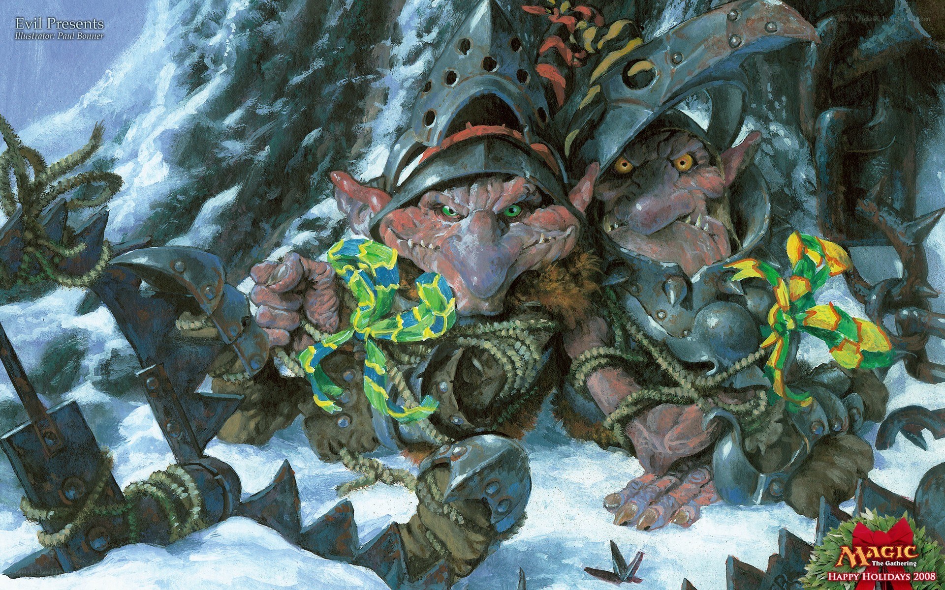 Goblin warriors in snow