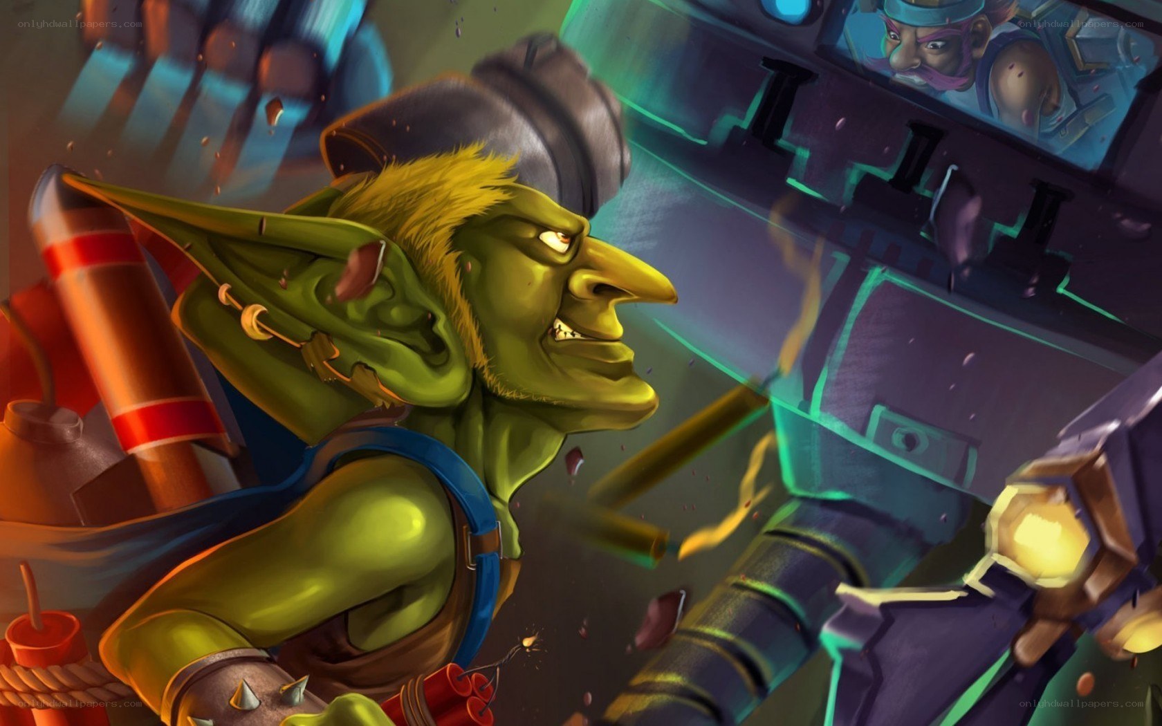 goblin with dynamite