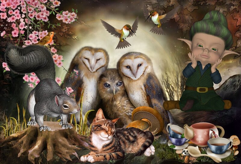 Goblin with Forest Animals