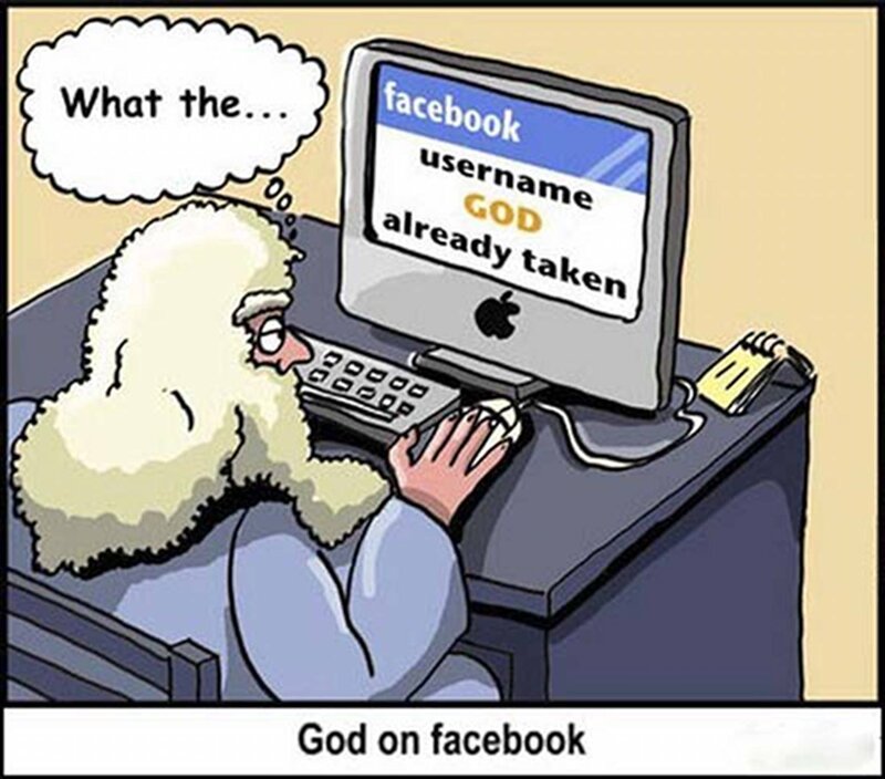 God at Computer