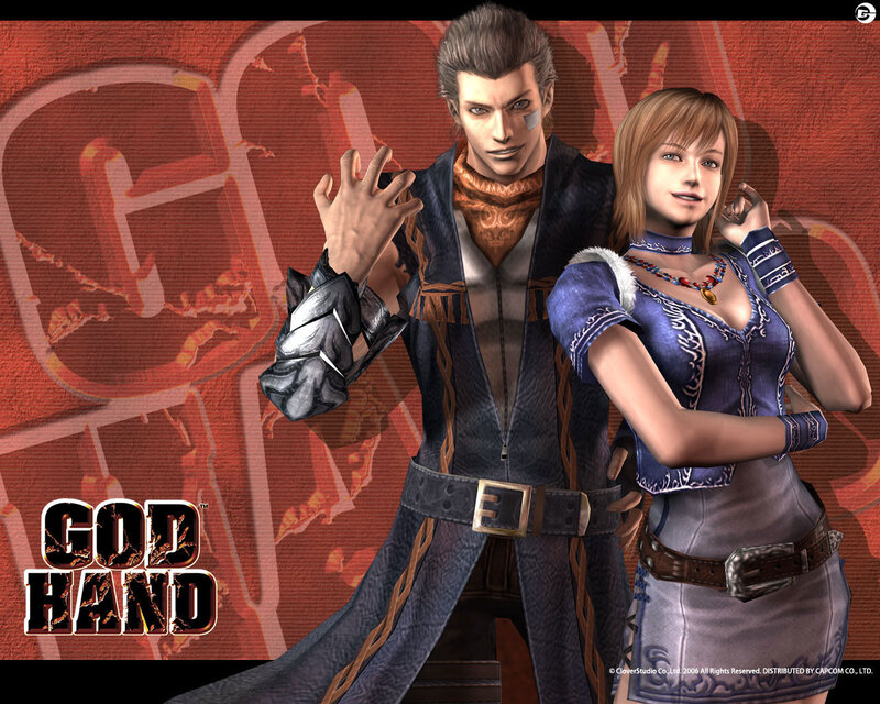God Hand characters artwork