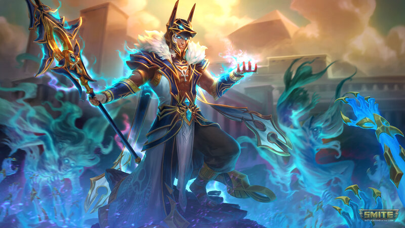 God-like Figure with Staff