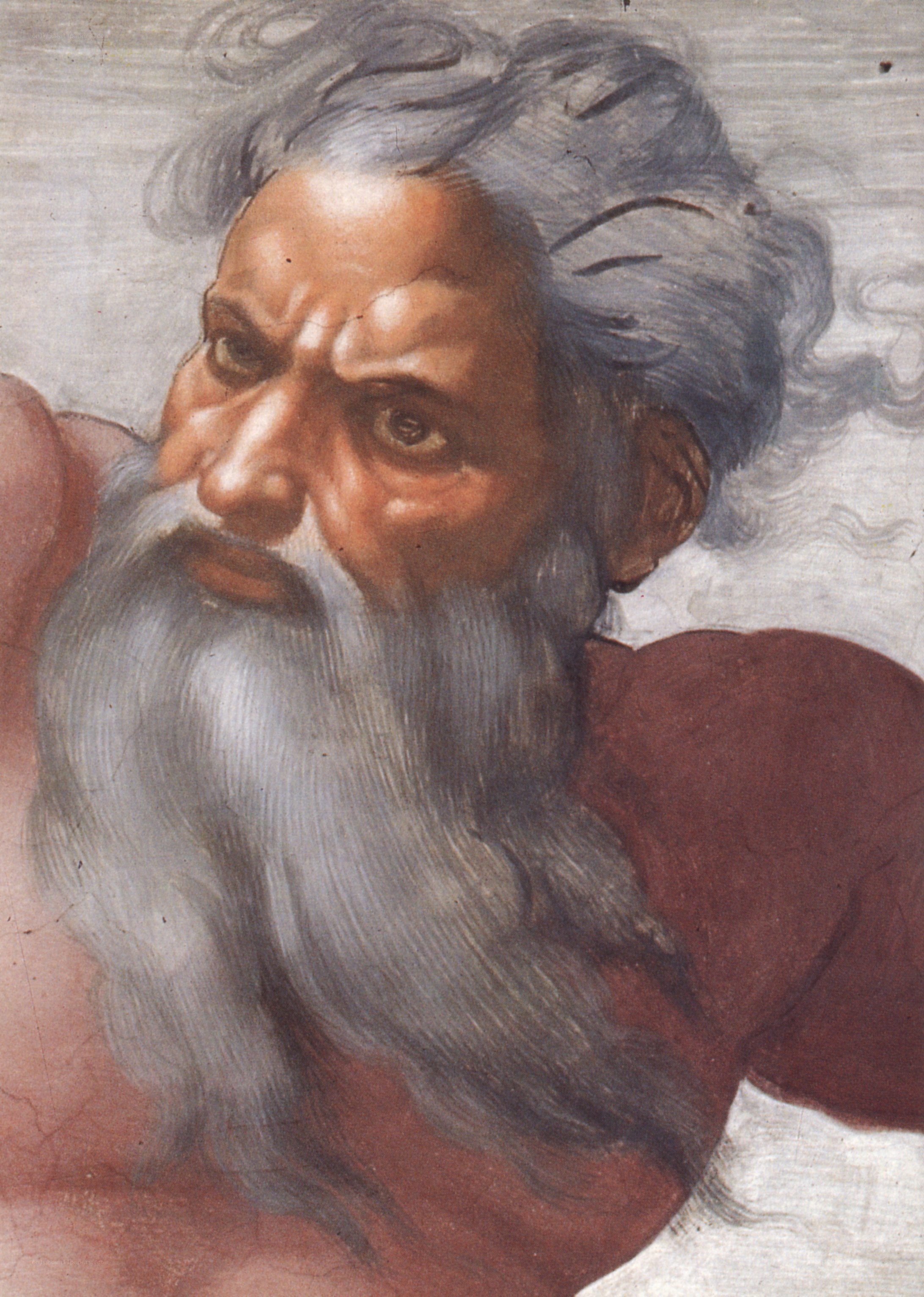 God's face from the Sistine Chapel