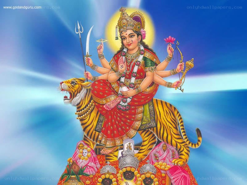 Goddess Durga on a tiger