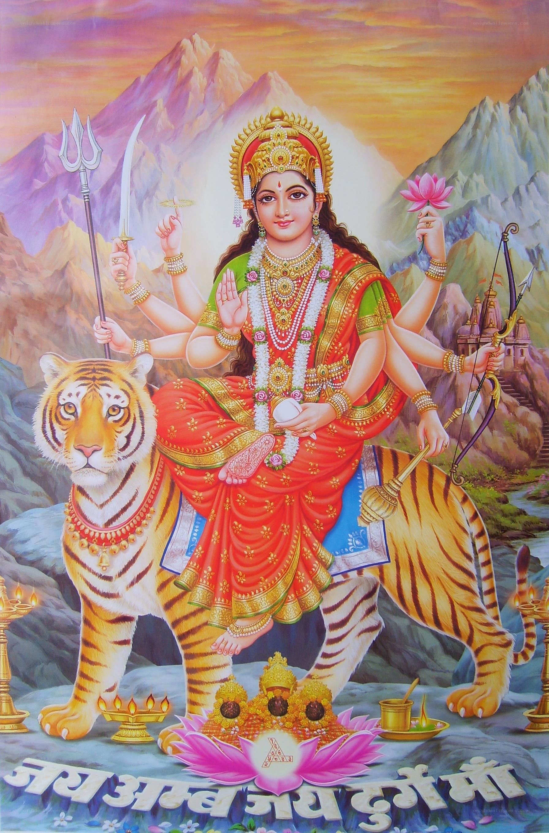 Goddess Durga on Tiger