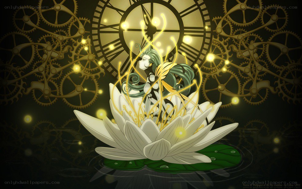 goddess on a lotus flower