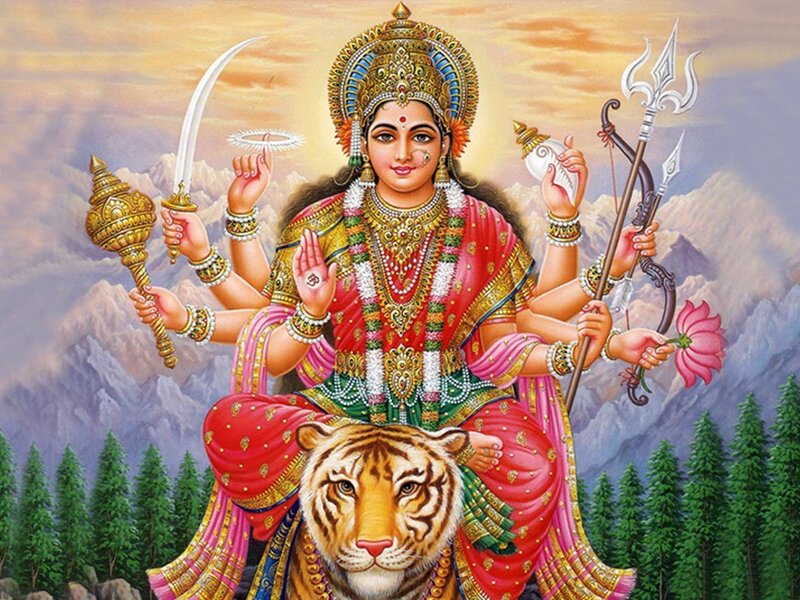 Goddess on a Tiger