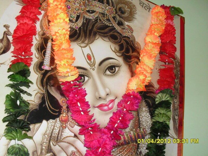 Goddess Portrait with Garlands