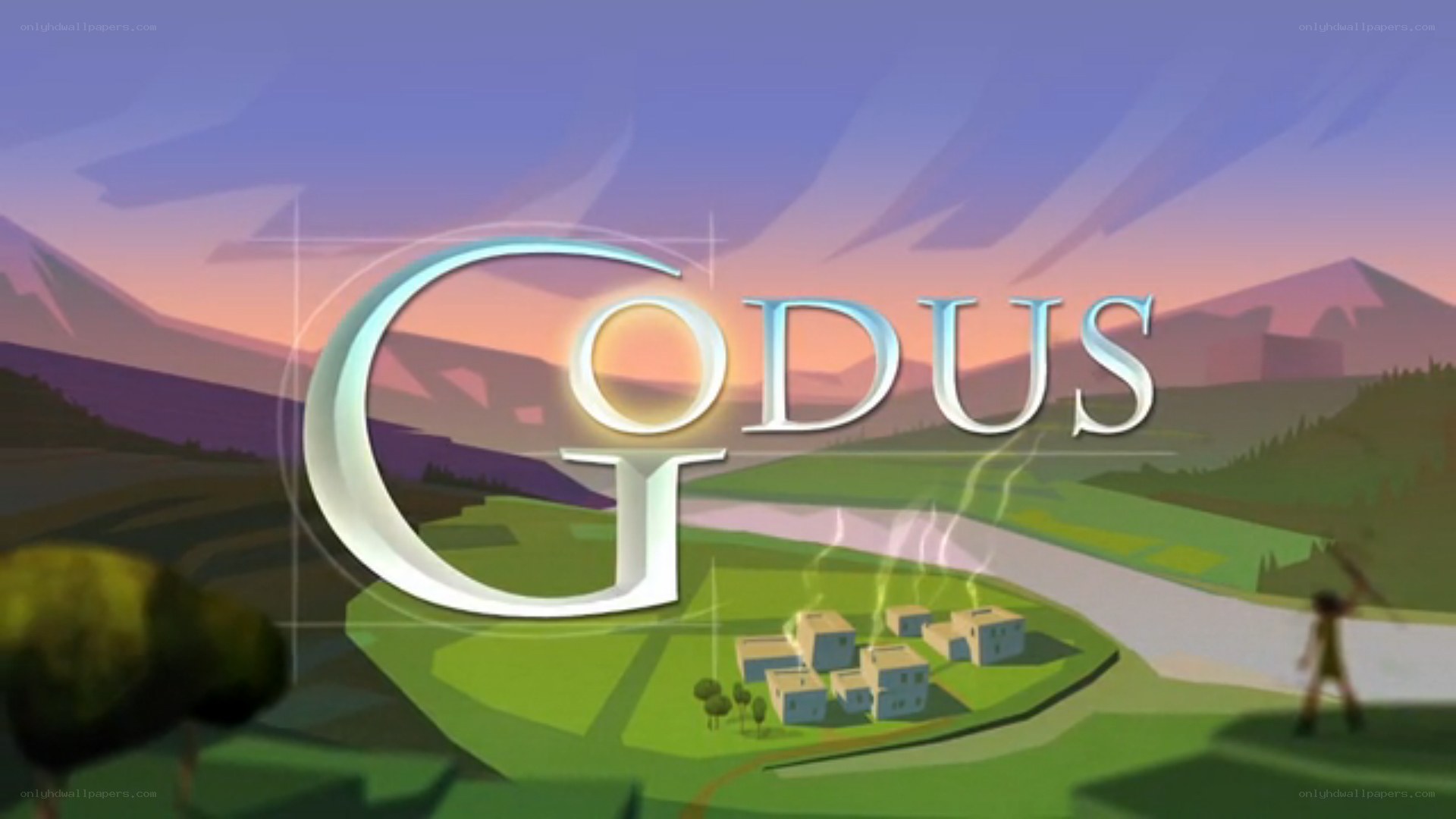 Godus game title screen