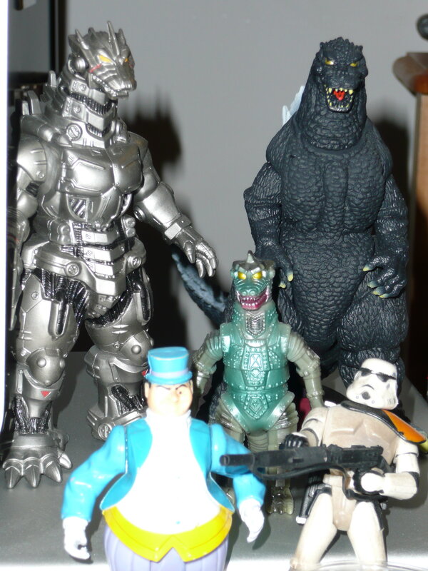 Godzilla action figures collection