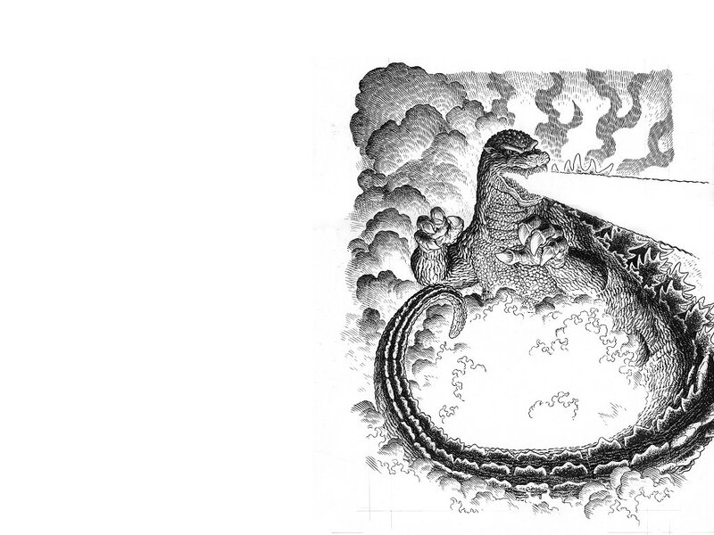 Godzilla in Water