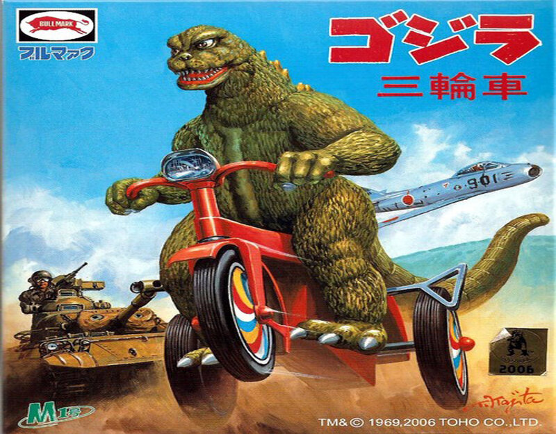 Godzilla on a tricycle