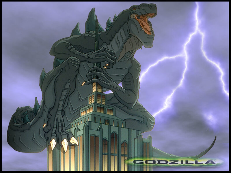 Godzilla on Building