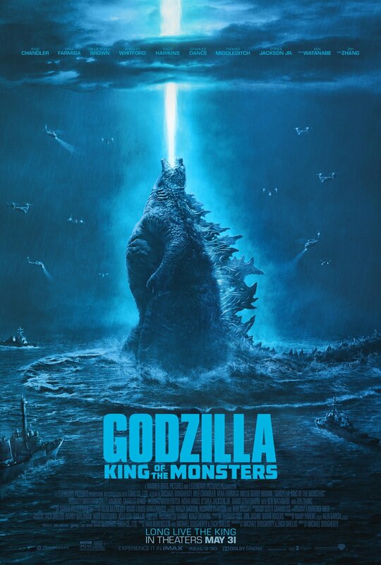Godzilla Rising from Ocean
