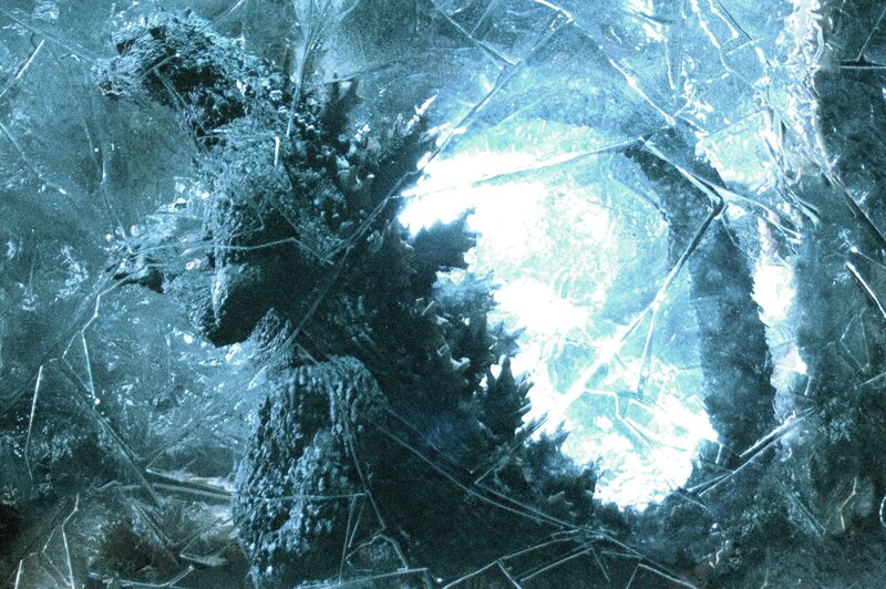 Godzilla trapped in ice