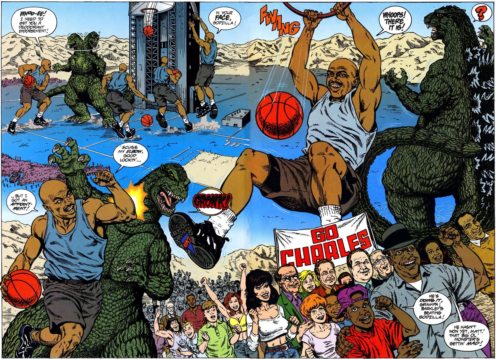 Godzilla vs. Charles Barkley