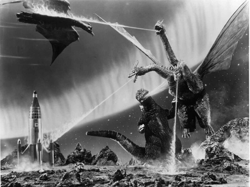 Godzilla vs. King Ghidorah battle