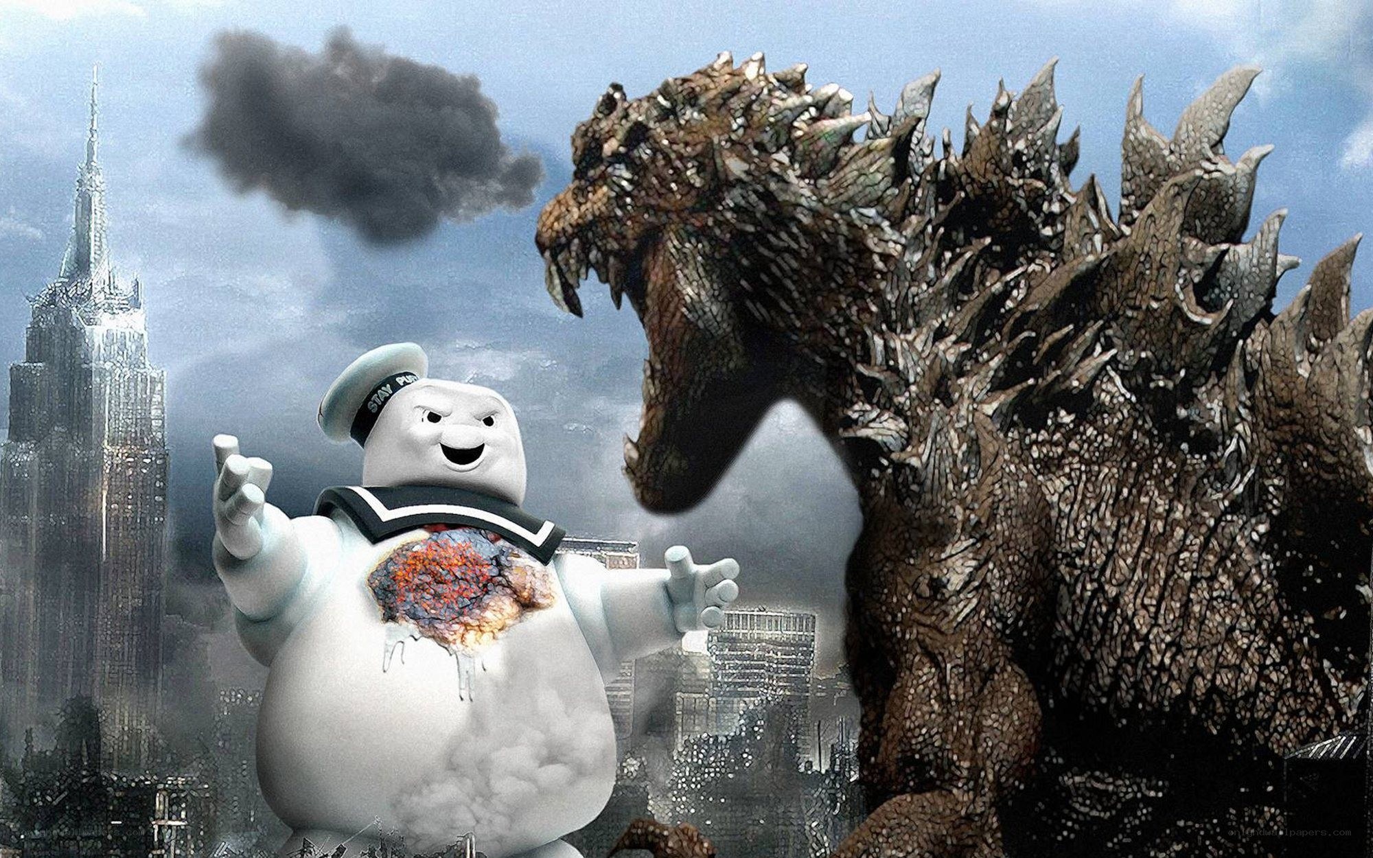 Godzilla vs Stay Puft Marshmallow Man