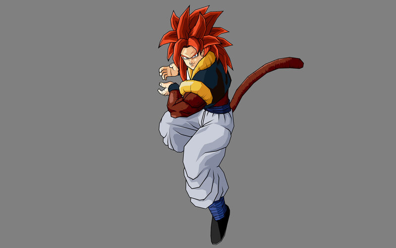 Gogeta in Super Saiyan Form — Red, Dynamic