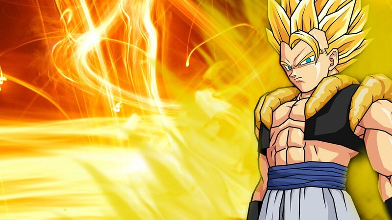 Gogeta in Super Saiyan Form — Yellow, Dramatic, Anime