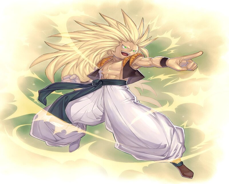 Gogeta in Super Saiyan Form — Yellow, Energetic