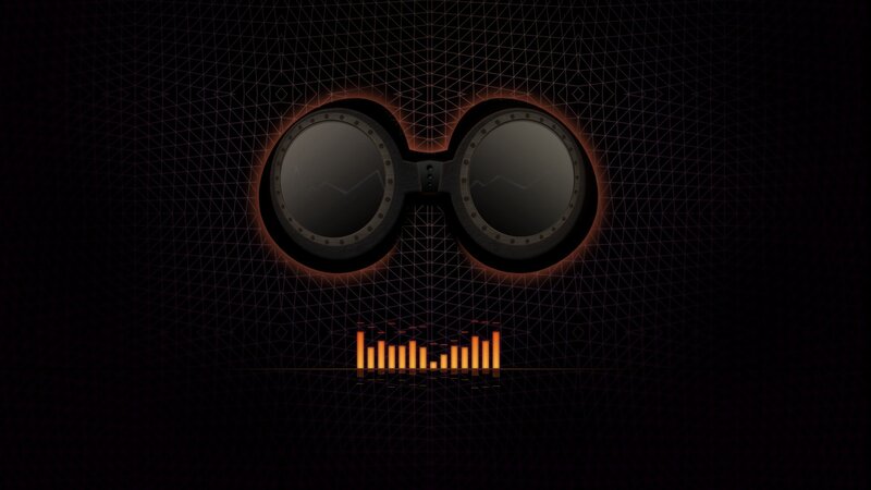 Goggles with Audio Bars — Black