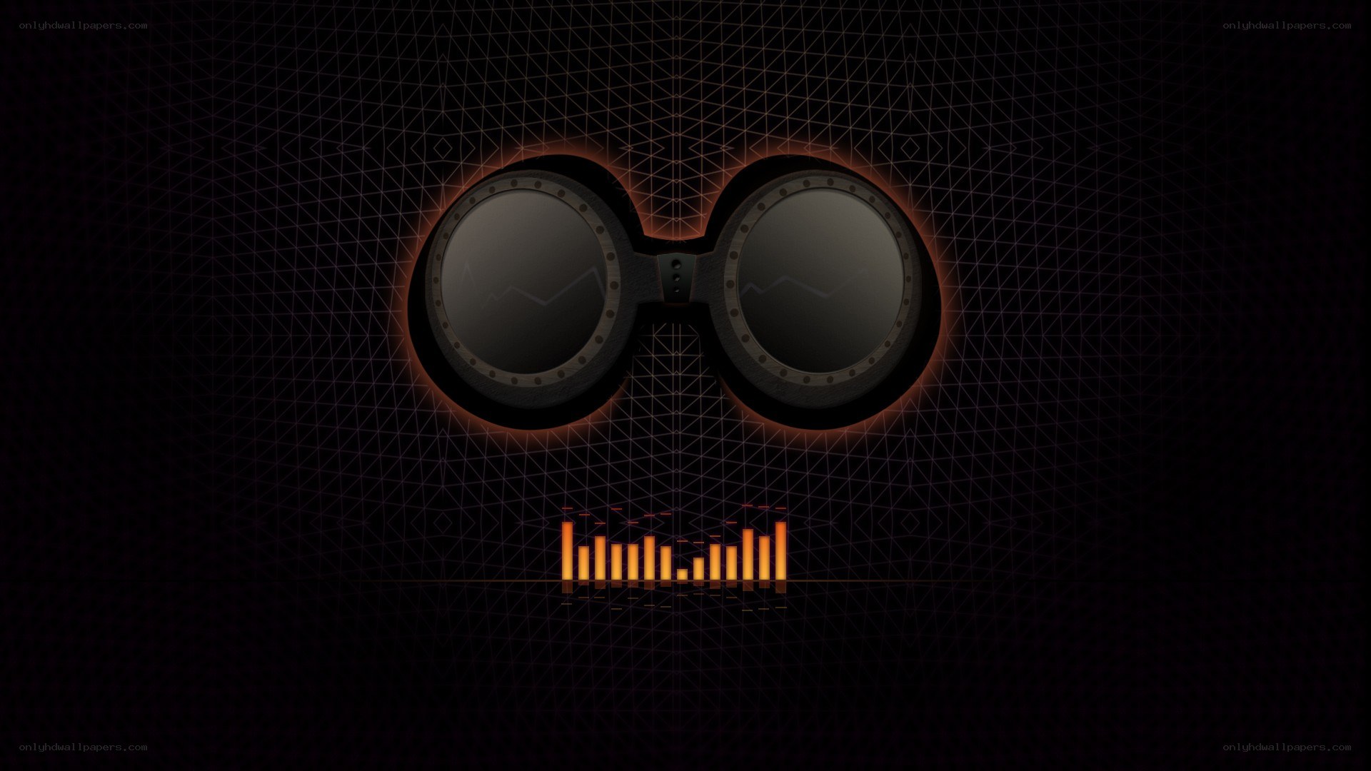 goggles with audio bars