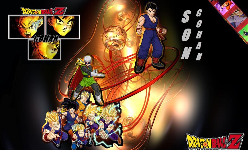 Gohan Character Collage