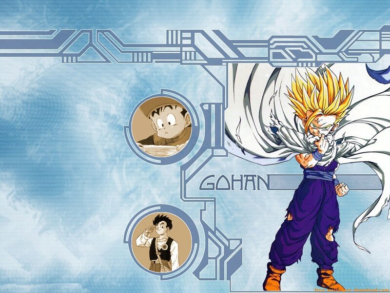 Gohan in Super Saiyan Form — Blue, Dramatic, Anime