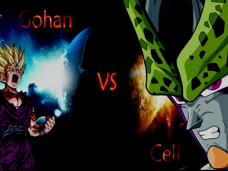 Gohan Vs Cell Battle — Black