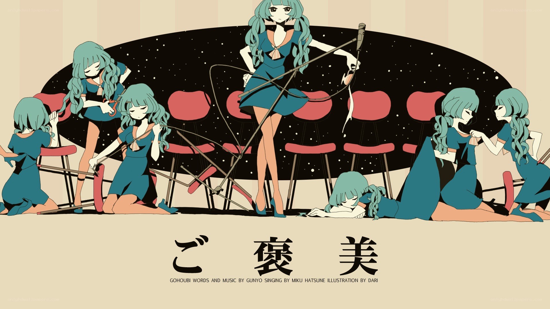 GoHoubi anime illustration