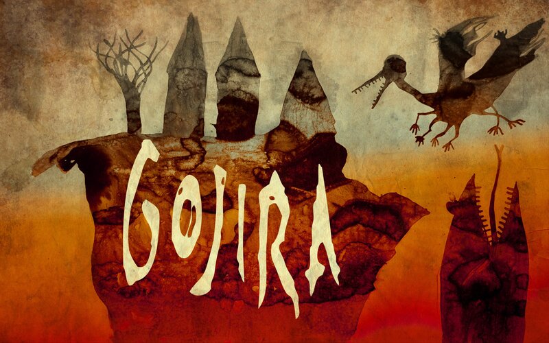 Gojira Logo with Monsters