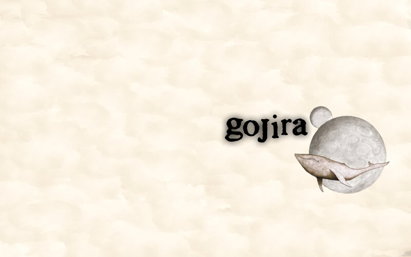Gojira logo with whale