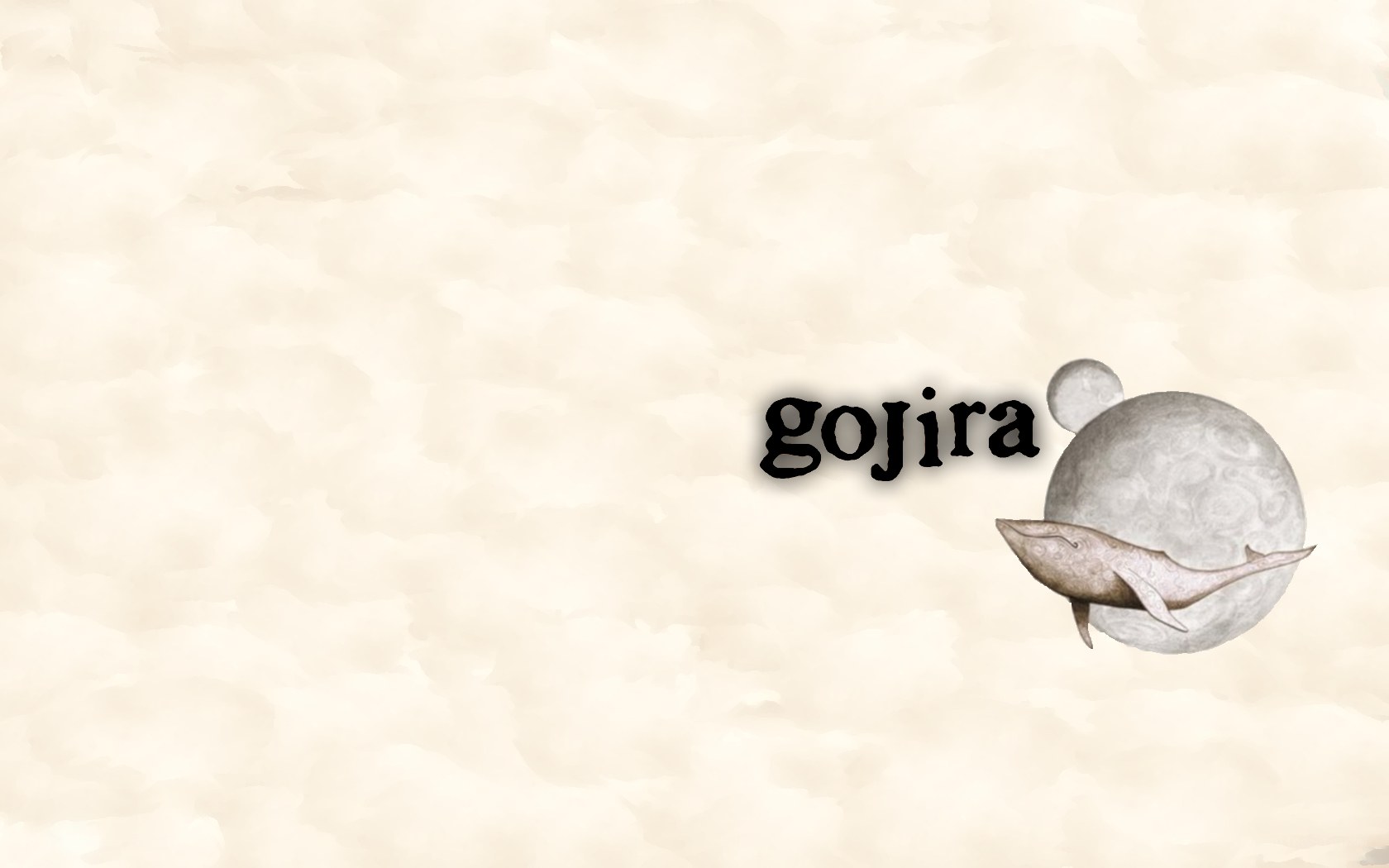 Gojira logo with whale