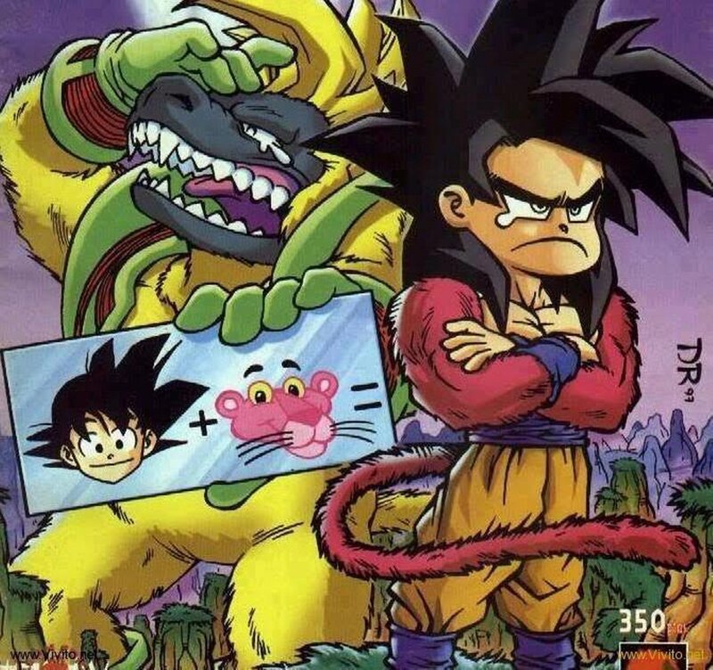 Goku and a Monster — Yellow
