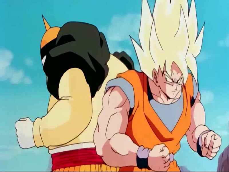 Goku and a Warrior